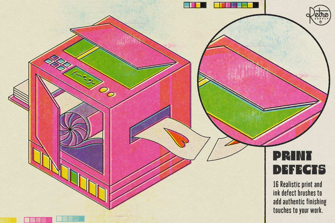 Risograph Brush and Texture Kit for Photoshop - Image 10
