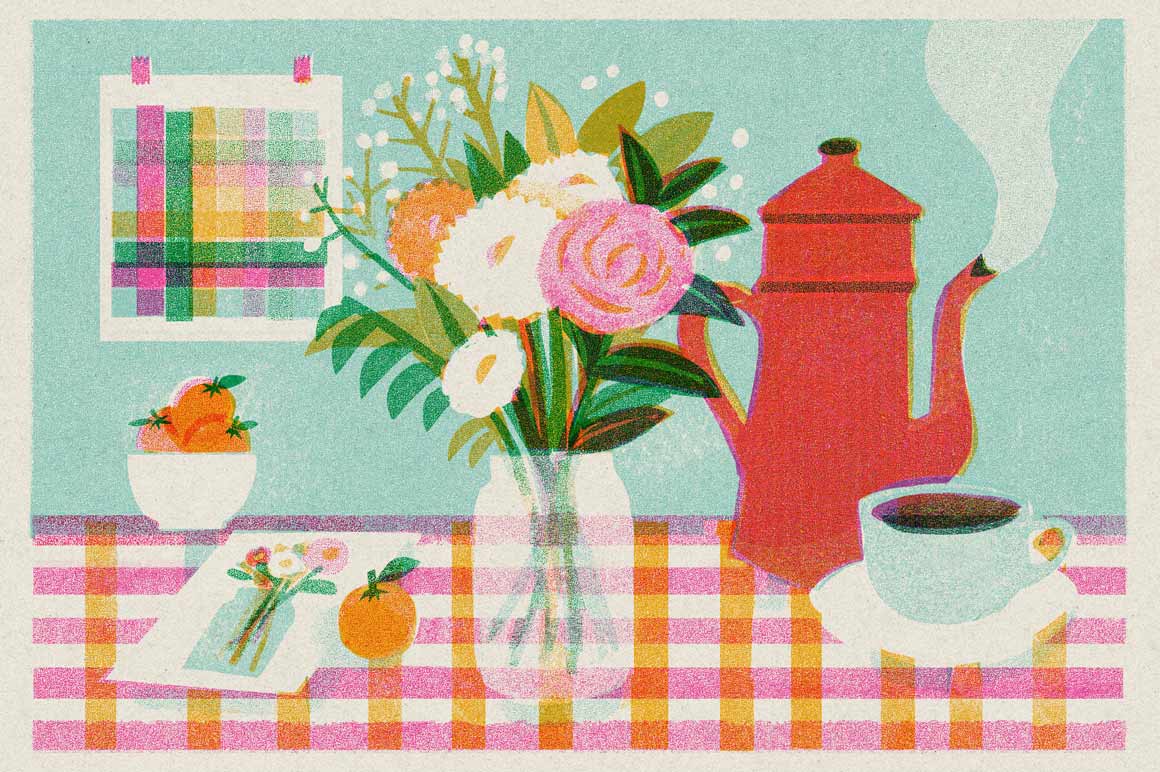 Risograph Brush and Texture Kit for Procreate - Image 15