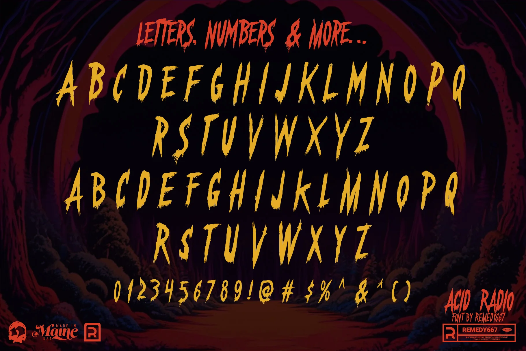 Route 666 Horror Font Bundle - Image 3