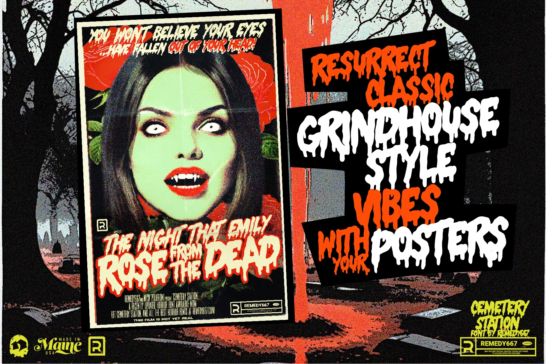 Route 666 Horror Font Bundle - Image 33