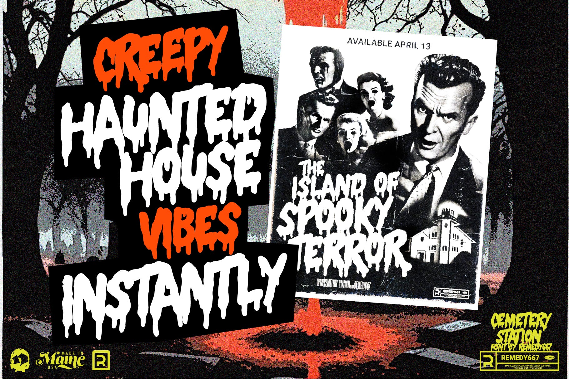 Route 666 Horror Font Bundle - Image 34