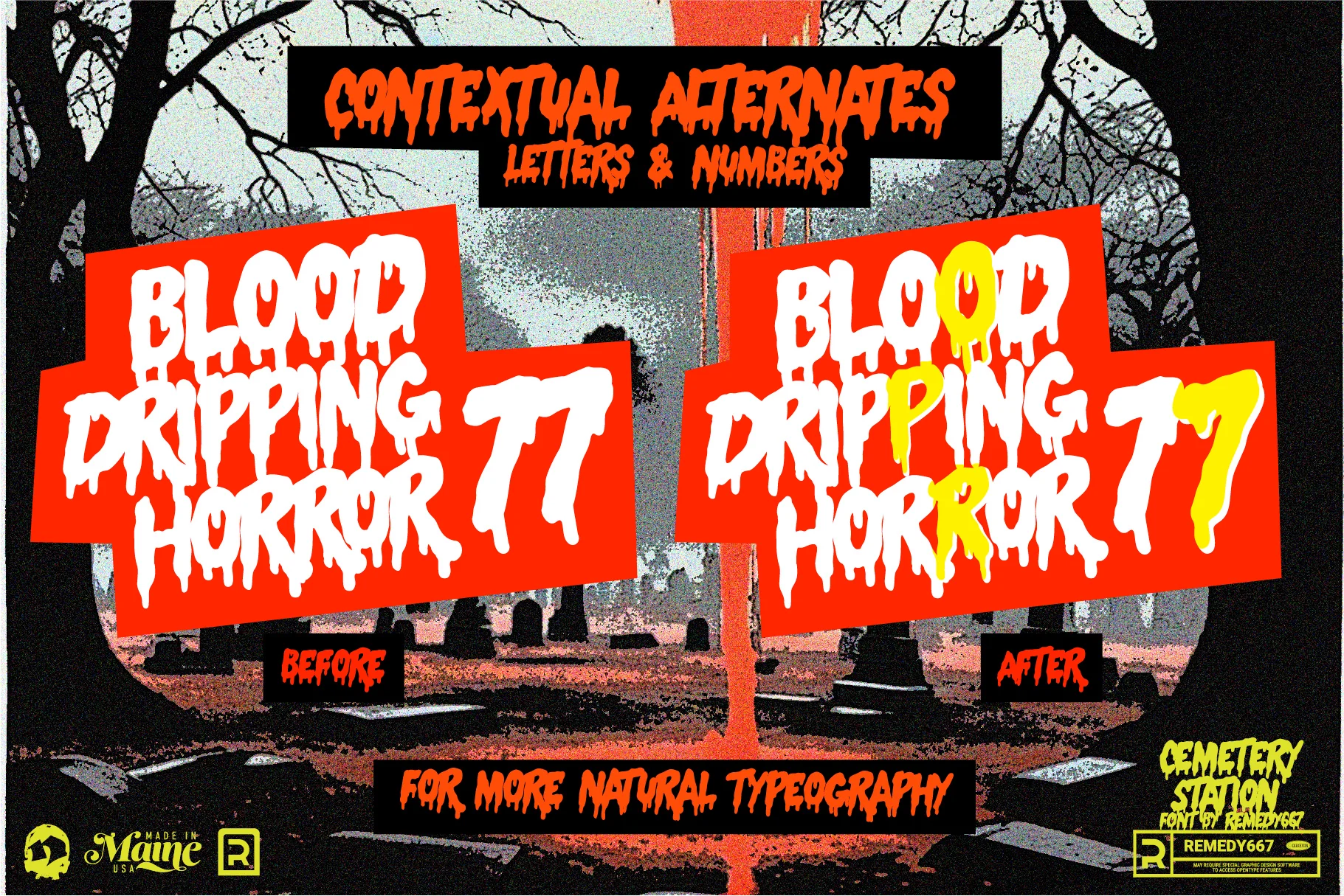 Route 666 Horror Font Bundle - Image 37