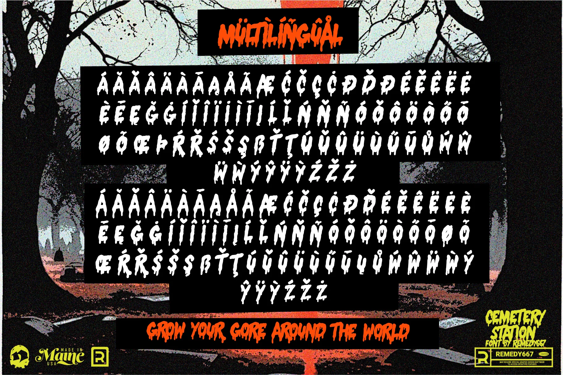 Route 666 Horror Font Bundle - Image 38