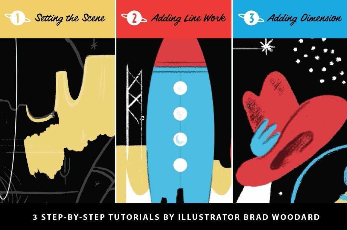 SpaceRanger Brush Kit and Tutorial Pack for Adobe Photoshop - Image 6