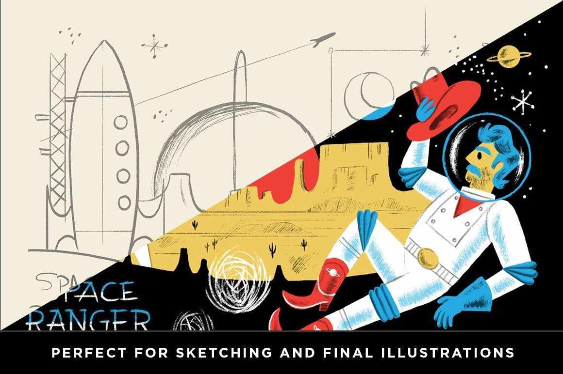 SpaceRanger Brush Pack for Procreate - Image 3