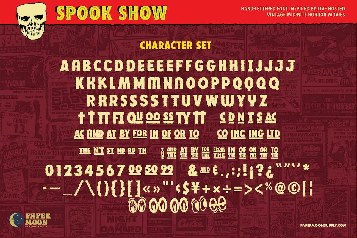 Spook Show Font & Graphics Collection - Image 3