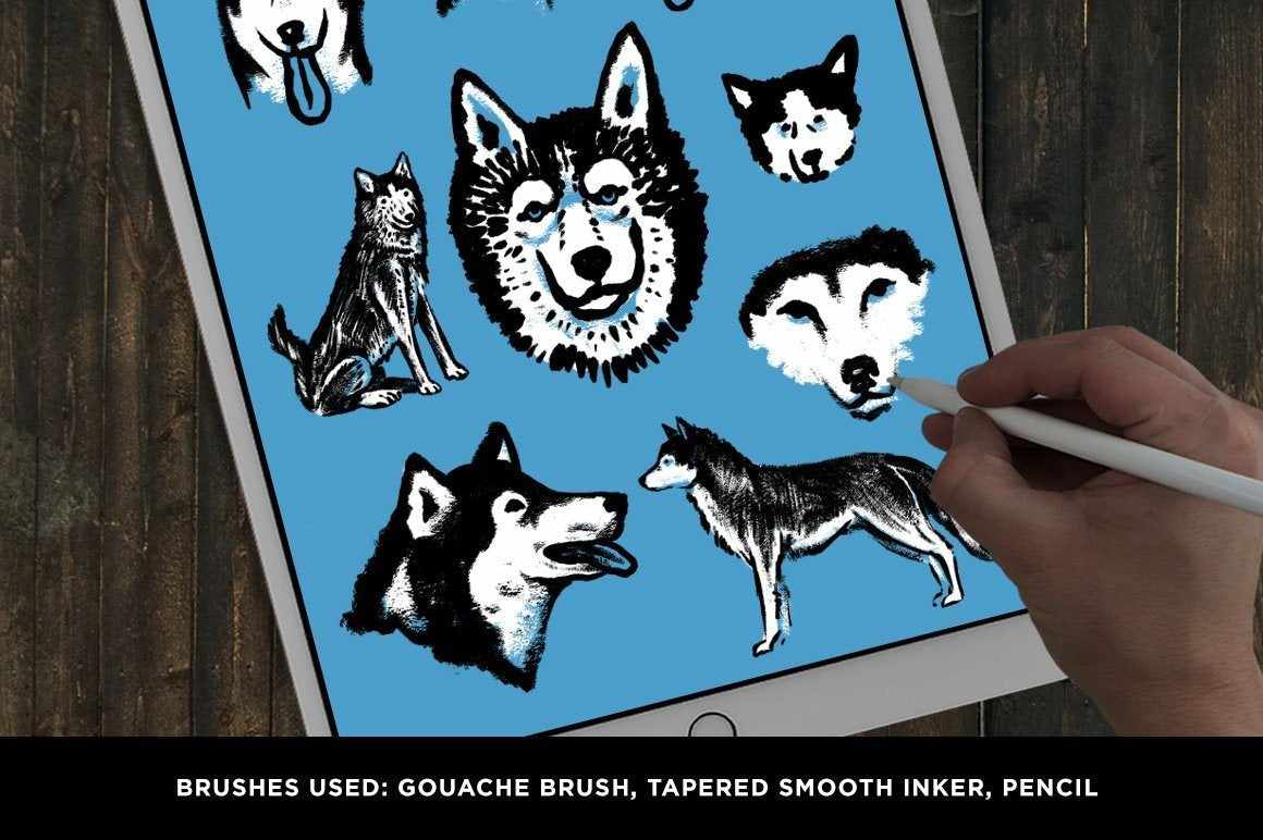 The Classic Procreate Illustration Brush Pack featuring Sam Larson - Image 3