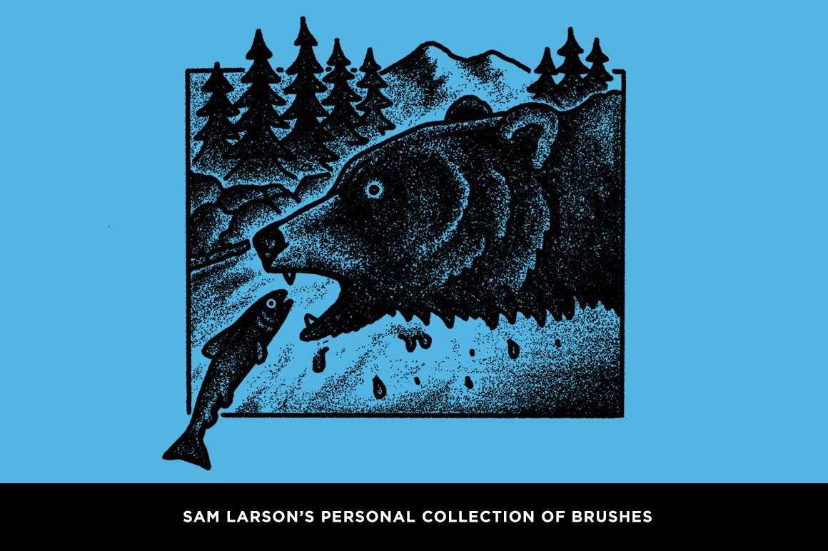 The Classic Procreate Illustration Brush Pack featuring Sam Larson - Image 6