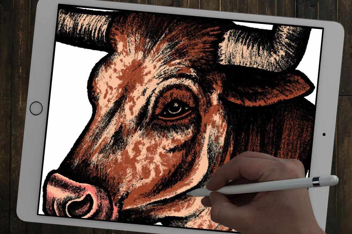 The Classic Procreate Illustration Brush Pack featuring Sam Larson - Image 8