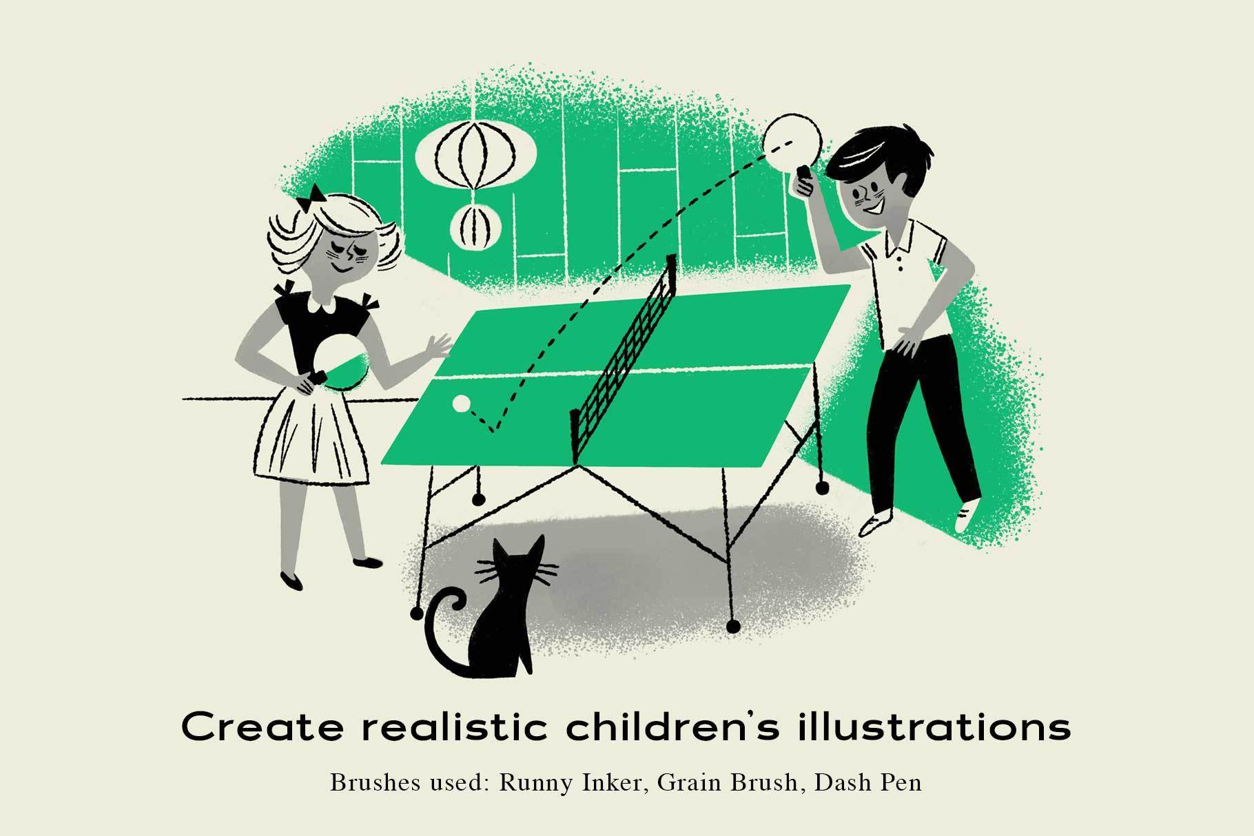The Complete Mid-Century Brush Collection for Procreate - Image 6