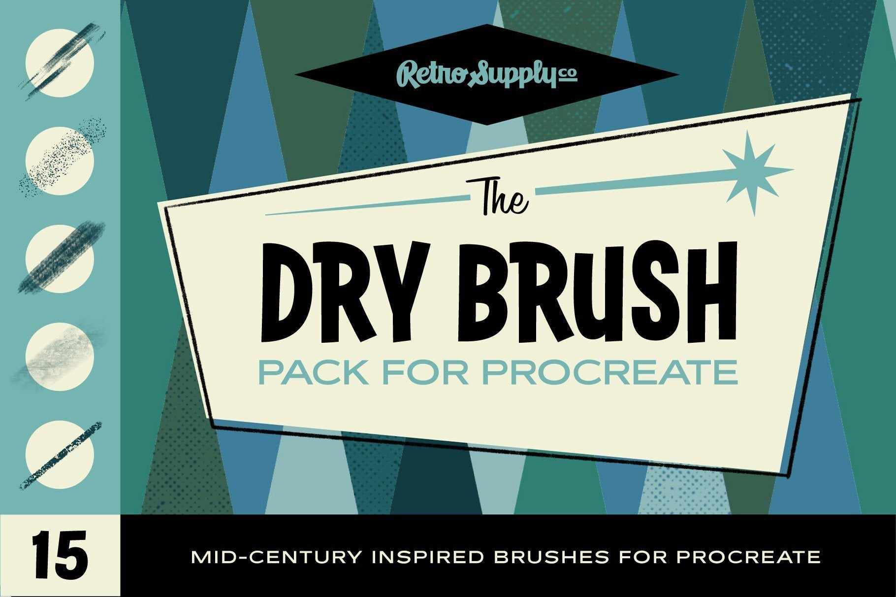 The Complete Mid-Century Brush Collection for Procreate - Image 3