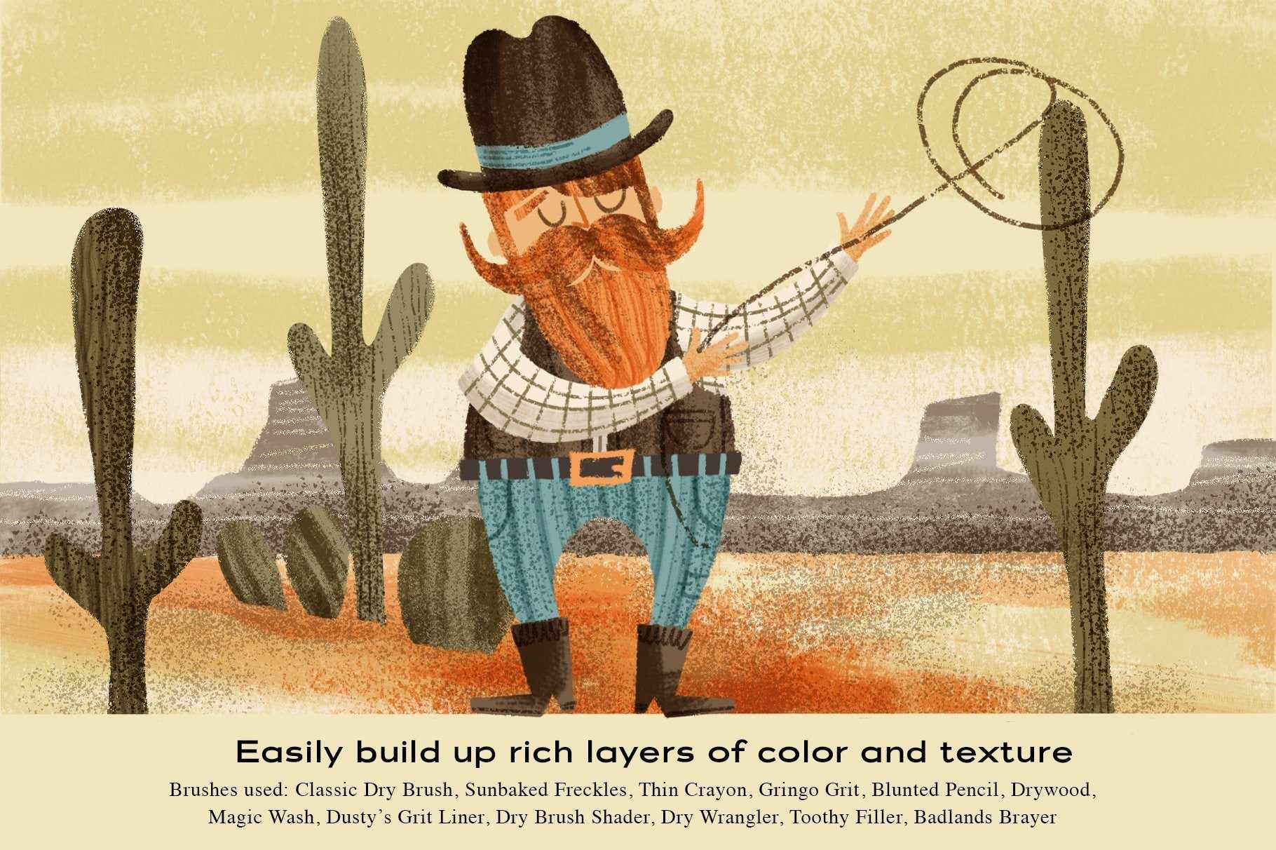 The Dry Brush Pack for Procreate - Image 4
