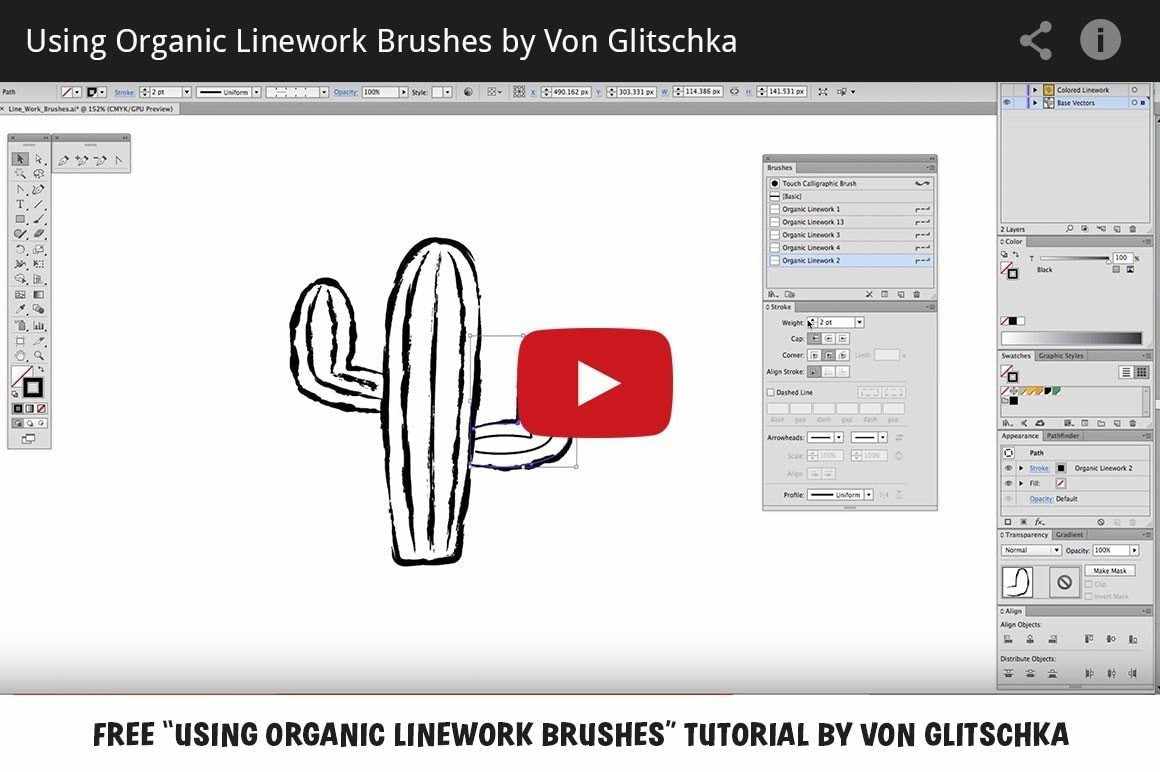 The Awesomely Organic Vector Brush Essential Bundle for Adobe Illustrator - Image 11