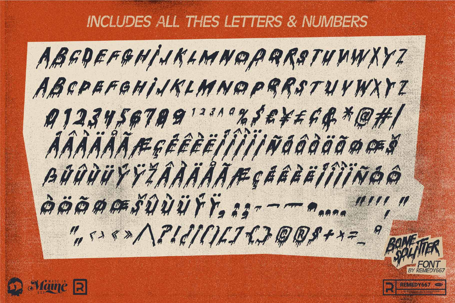 The Splatter House Font Bundle - Image 4