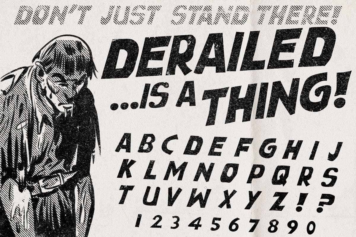 Vintage Comic Font Pack - Image 9