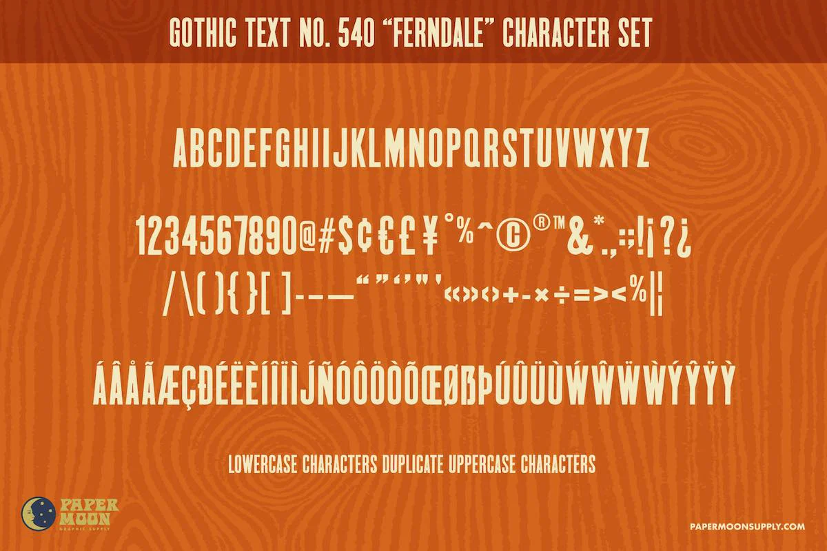 Ferndale Wood Type Font - Image 2