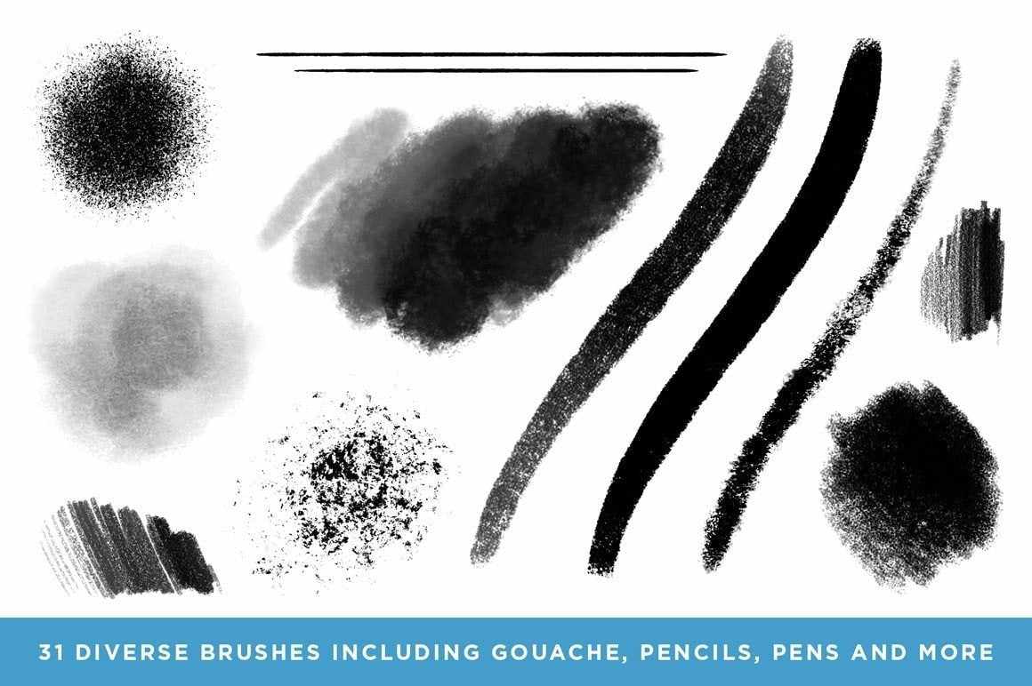 Woodland Wonderland Brush & Tutorial Pack for Adobe Photoshop - Image 3
